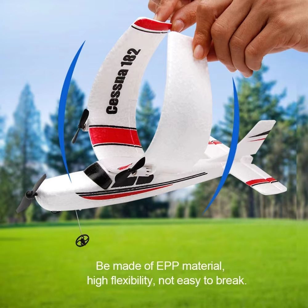 SkyGlide FX801 RC Plane – EPP Foam 2.4G 2CH Fixed-Wing Remote Control Airplane for Kids & Beginners