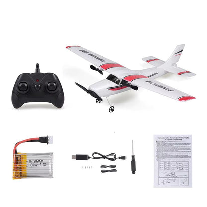 SkyGlide FX801 RC Plane – EPP Foam 2.4G 2CH Fixed-Wing Remote Control Airplane for Kids & Beginners
