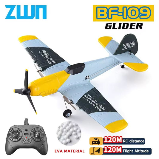 AeroAce BF109 RC Plane – Professional 2.4G EPP Foam Remote Control Airplane Glider Model for Kids & Adults