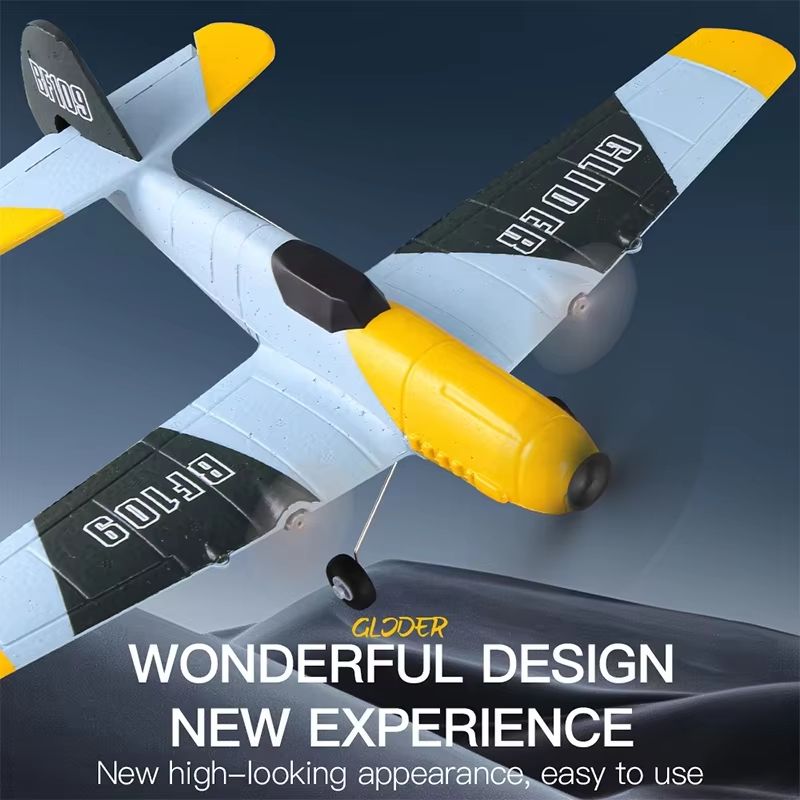AeroAce BF109 RC Plane – Professional 2.4G EPP Foam Remote Control Airplane Glider Model for Kids & Adults