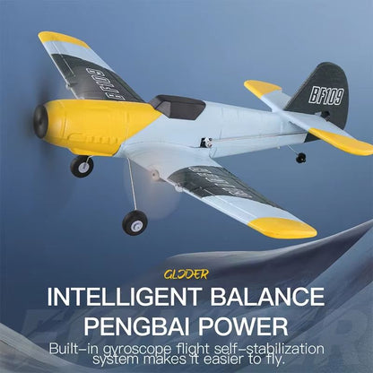 AeroAce BF109 RC Plane – Professional 2.4G EPP Foam Remote Control Airplane Glider Model for Kids & Adults