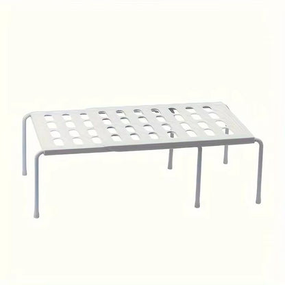 FlexiStack Adjustable Multi-Tier Shoe Rack Organizer – Space-Saving Plastic Storage Shelf for Home, Dorm & Closet