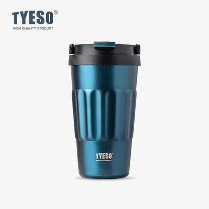 Tyeso Vintage Insulated Coffee Mug – Portable 304 Stainless Steel Travel Cup for Hot & Cold Drinks On-the-Go