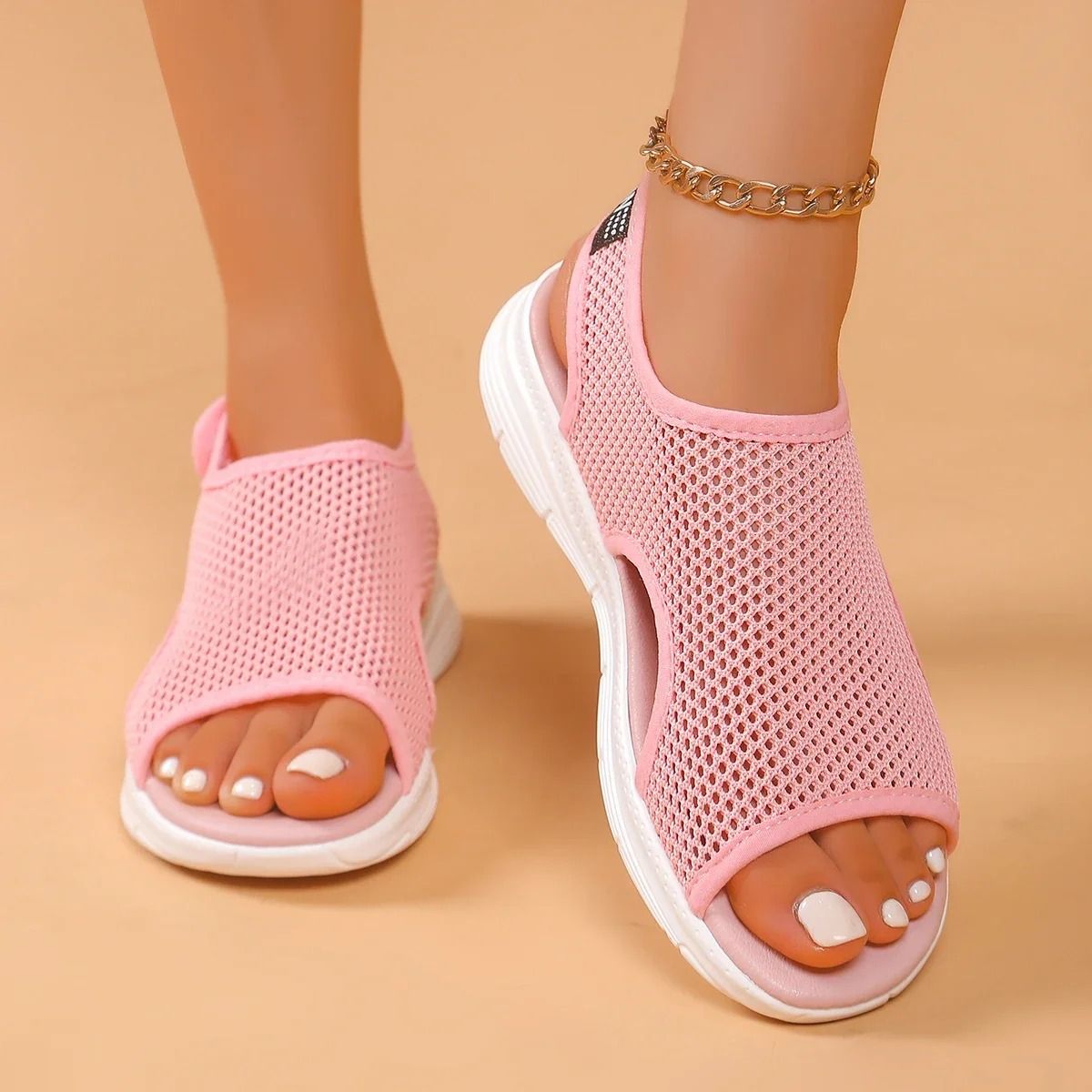 Womens Knitted Slip-On Sports Sandals