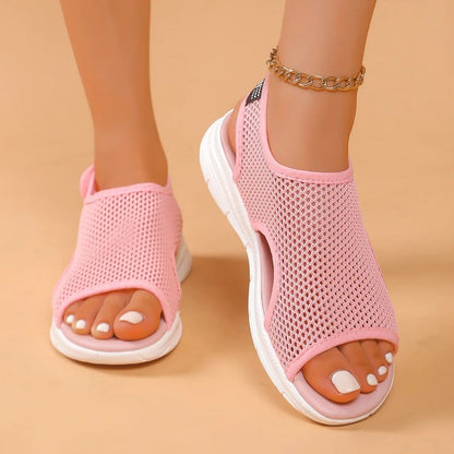 Womens Knitted Slip-On Sports Sandals