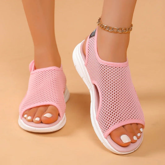 Womens Knitted Slip-On Sports Sandals
