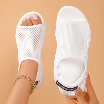 Womens Knitted Slip-On Sports Sandals