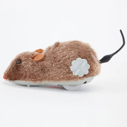 Lifelike Plush Running Mouse Toy for Cats and Pets