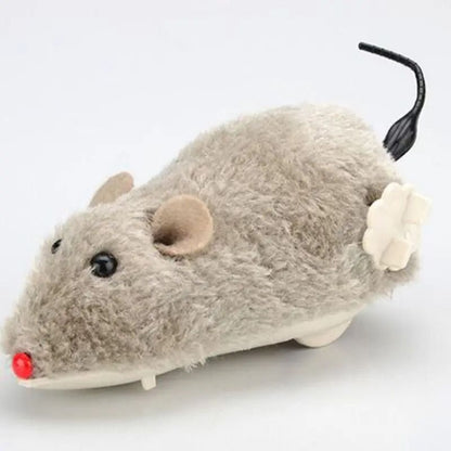Lifelike Plush Running Mouse Toy for Cats and Pets