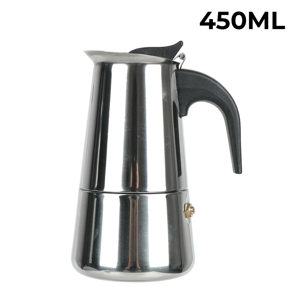 Italian Aluminum Mocha Coffee Pot Portable Espresso Maker for Home or Travel