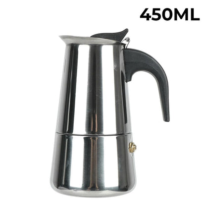 Italian Aluminum Mocha Coffee Pot Portable Espresso Maker for Home or Travel