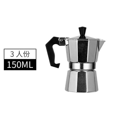 Italian Aluminum Mocha Coffee Pot Portable Espresso Maker for Home or Travel