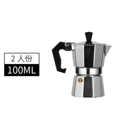 Italian Aluminum Mocha Coffee Pot Portable Espresso Maker for Home or Travel