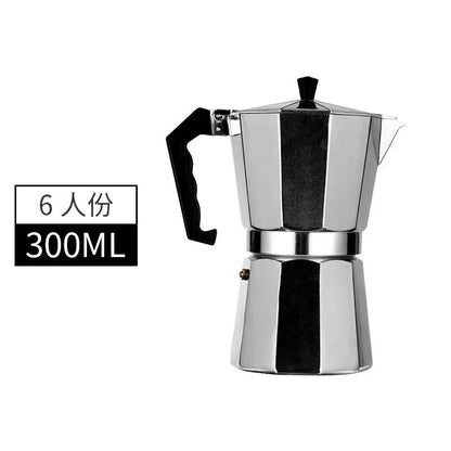 Italian Aluminum Mocha Coffee Pot Portable Espresso Maker for Home or Travel