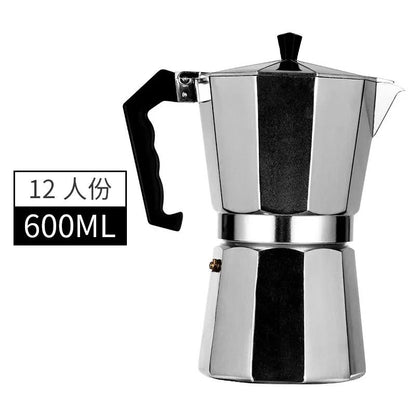 Italian Aluminum Mocha Coffee Pot Portable Espresso Maker for Home or Travel