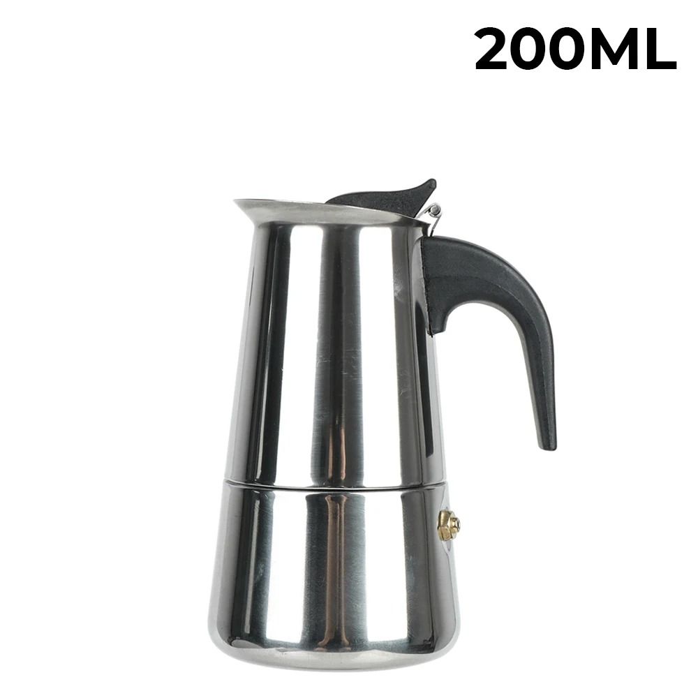 Italian Aluminum Mocha Coffee Pot Portable Espresso Maker for Home or Travel