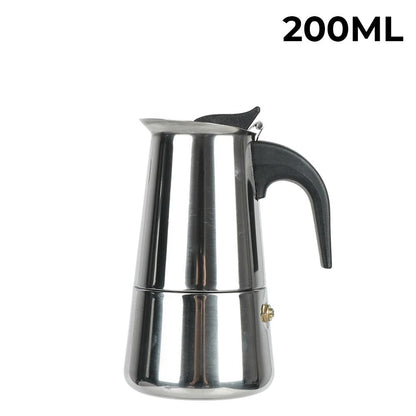 Italian Aluminum Mocha Coffee Pot Portable Espresso Maker for Home or Travel
