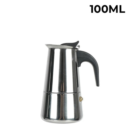 Italian Aluminum Mocha Coffee Pot Portable Espresso Maker for Home or Travel