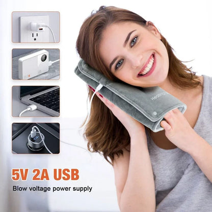 Electric Graphene Heating Blanket USB Hot Compress Pad for Winter Warmth