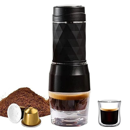 3 in 1 Portable Coffee Machine Manual Espresso Maker for Travel and Home Use