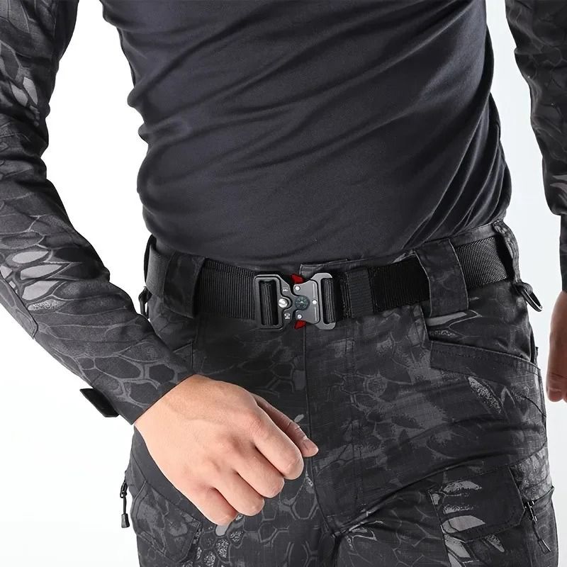 Tactical Canvas Survival Belt for Men