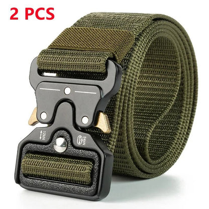 Tactical Canvas Survival Belt for Men