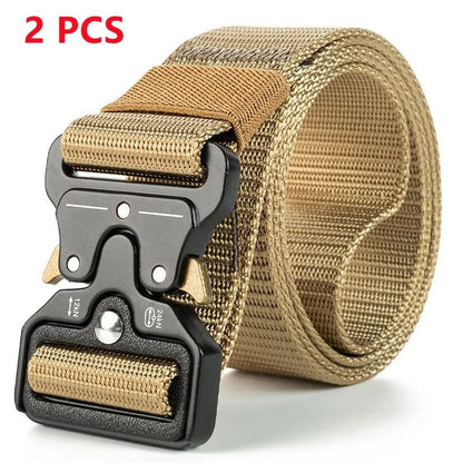 Tactical Canvas Survival Belt for Men