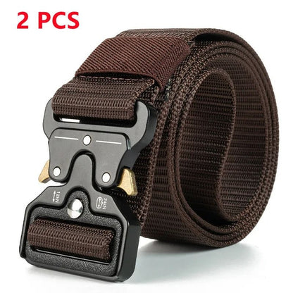 Tactical Canvas Survival Belt for Men