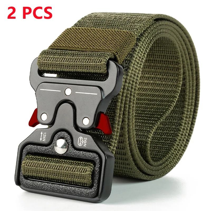 Tactical Canvas Survival Belt for Men