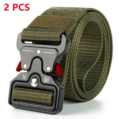 Tactical Canvas Survival Belt for Men