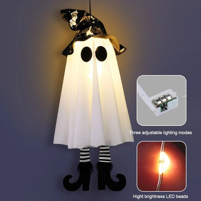 Halloween LED Light Up Witch Ghost Hanging Decoration
