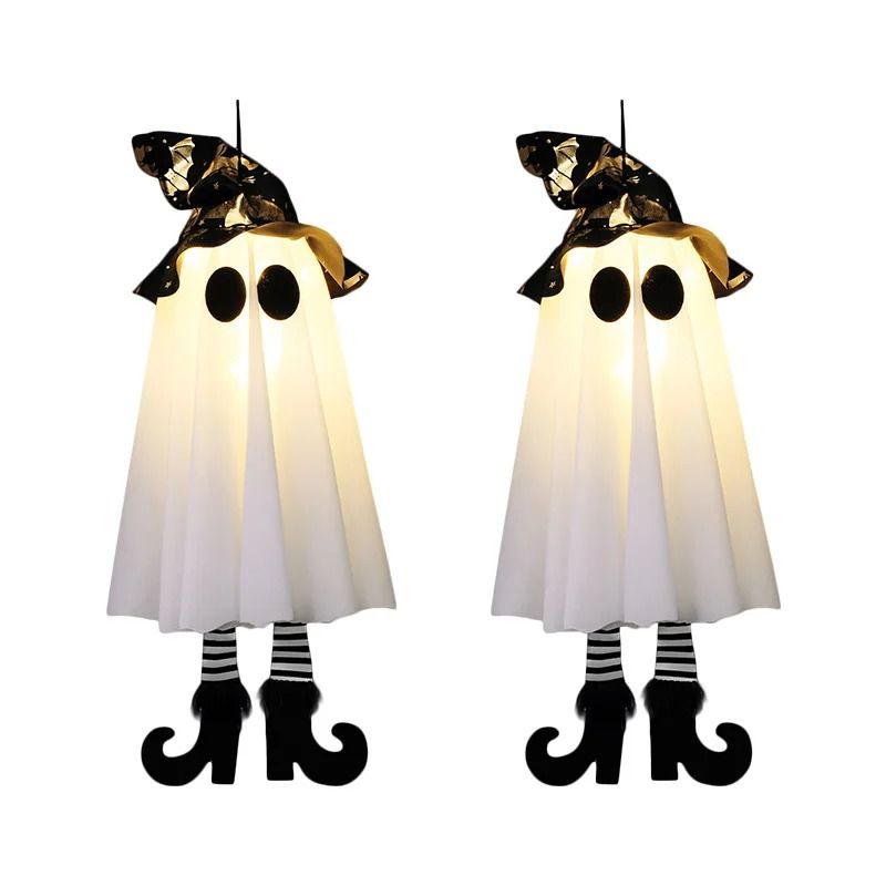 Halloween LED Light Up Witch Ghost Hanging Decoration