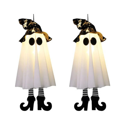 Halloween LED Light Up Witch Ghost Hanging Decoration