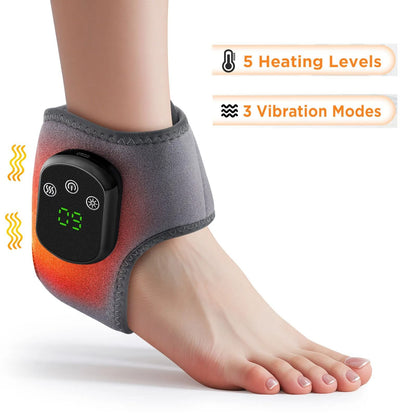 2 in 1 Heating Wrist Guard with Vibration Massage USB Adjustable Hot Compress Wristband