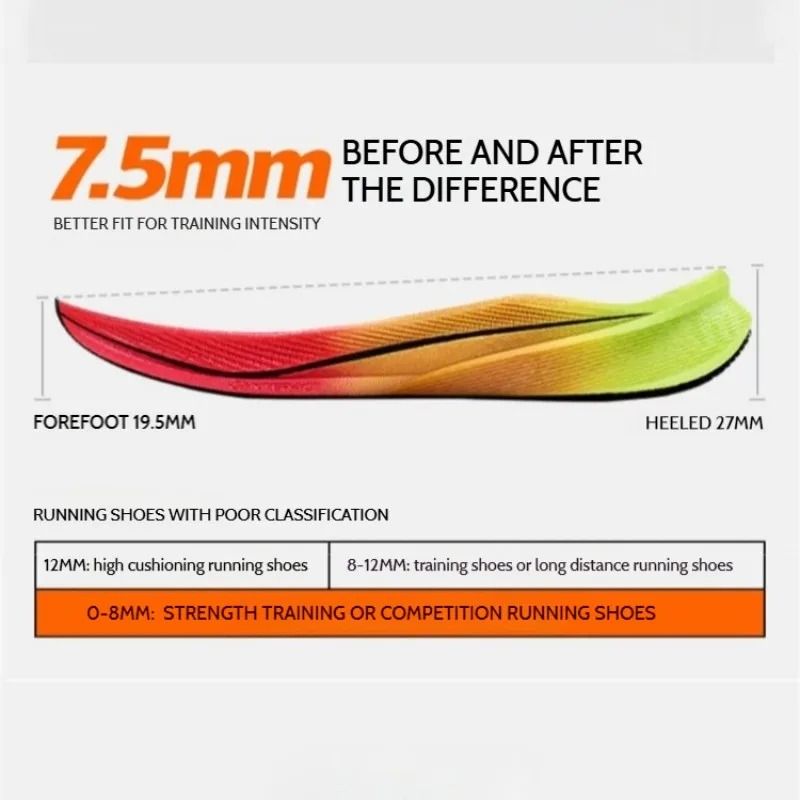 Xtep Mens Running Shoes 2000km 3.0 Lightweight Cushioned Sneakers