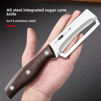 Stainless Steel Fruit & Vegetable Peeler with Wooden Handle – Durable Precision Peeling Tool