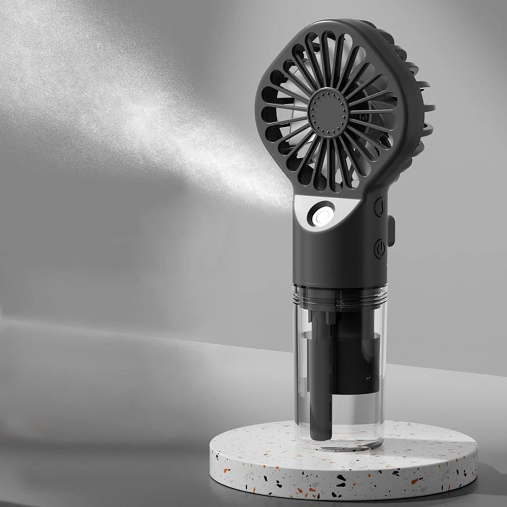 Portable Humidifier Fan Mini Handheld Mist Fan USB Rechargeable