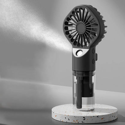 Portable Humidifier Fan Mini Handheld Mist Fan USB Rechargeable