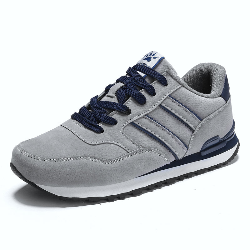 New High Quality Mens Leather Sneakers, Breathable Casual Tenis Male Flat Shoes for Autumn & Daily Comfort