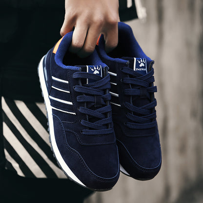 New High Quality Mens Leather Sneakers, Breathable Casual Tenis Male Flat Shoes for Autumn & Daily Comfort