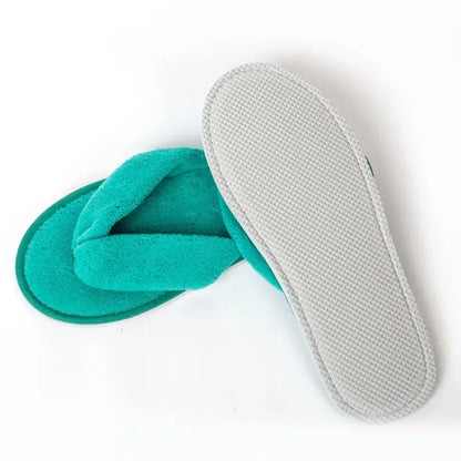 Soft Women Coral Fleece Slippers, Non-Disposable Solid Color Home Hospitality Slippers, Perfect Party & Wedding Guest