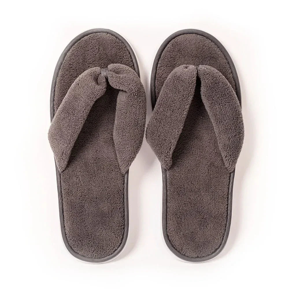 Soft Women Coral Fleece Slippers, Non-Disposable Solid Color Home Hospitality Slippers, Perfect Party & Wedding Guest