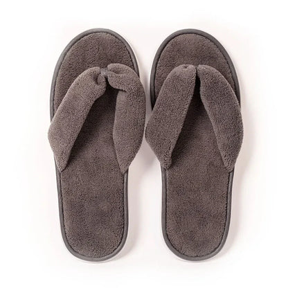 Soft Women Coral Fleece Slippers, Non-Disposable Solid Color Home Hospitality Slippers, Perfect Party & Wedding Guest