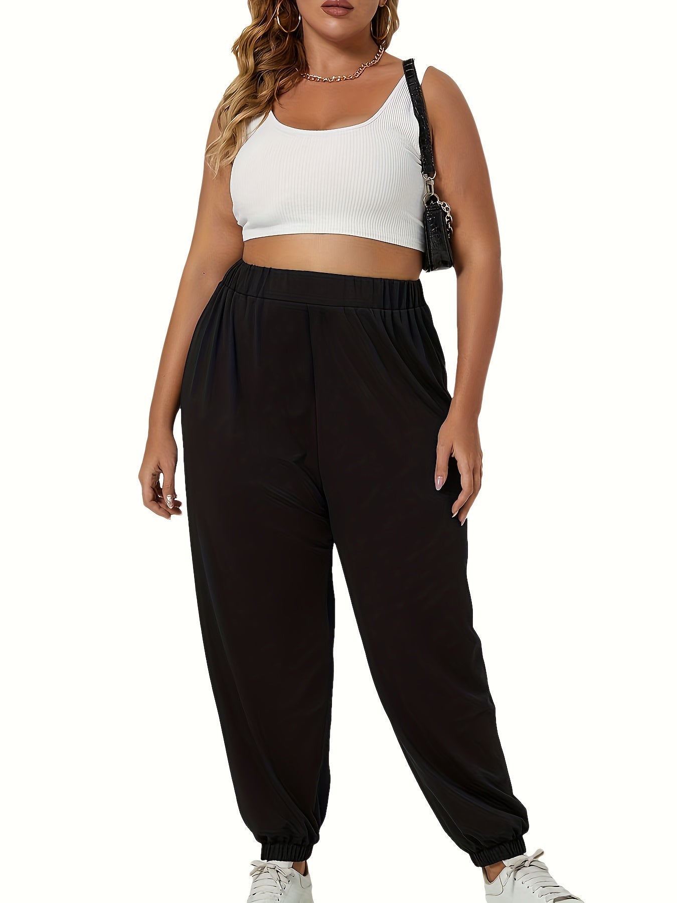 Women's Plus Size Knitted Leggings, Casual Autumn Winter Paragraph Print, New Fashion