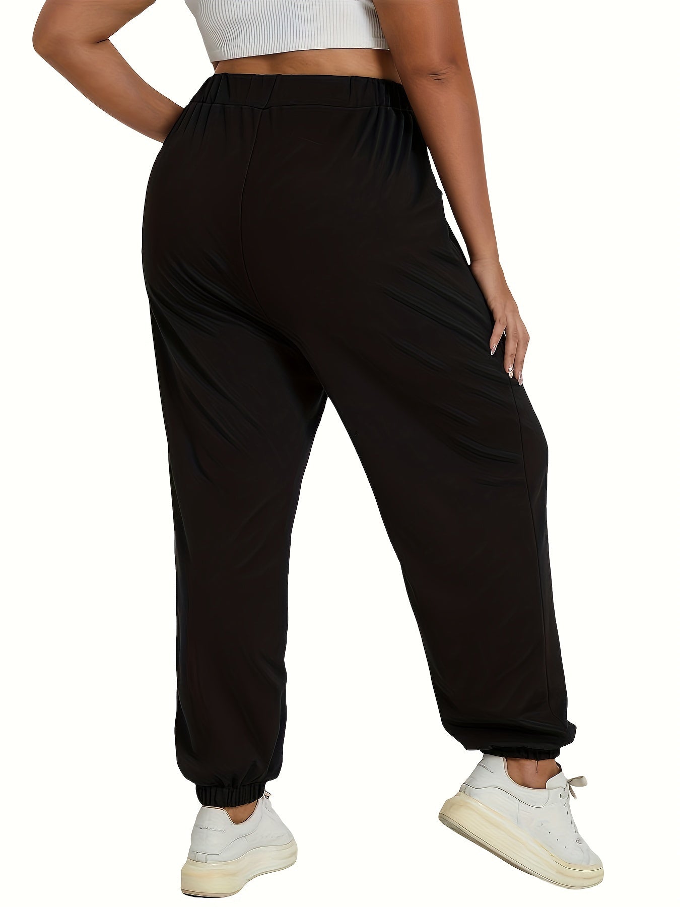 Women's Plus Size Knitted Leggings, Casual Autumn Winter Paragraph Print, New Fashion