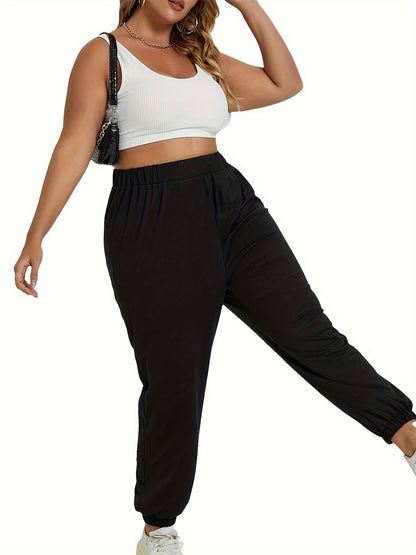 Women's Plus Size Knitted Leggings, Casual Autumn Winter Paragraph Print, New Fashion