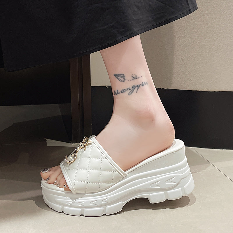 Designer Women Sandals, Summer Platform Slippers with Fashion Letters, Non-Slip Casual Ladies Shoes Sandal
