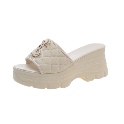 Designer Women Sandals, Summer Platform Slippers with Fashion Letters, Non-Slip Casual Ladies Shoes Sandal