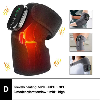 Electric Heated Knee Massager Pad With Vibration And Hot Compress Therapy