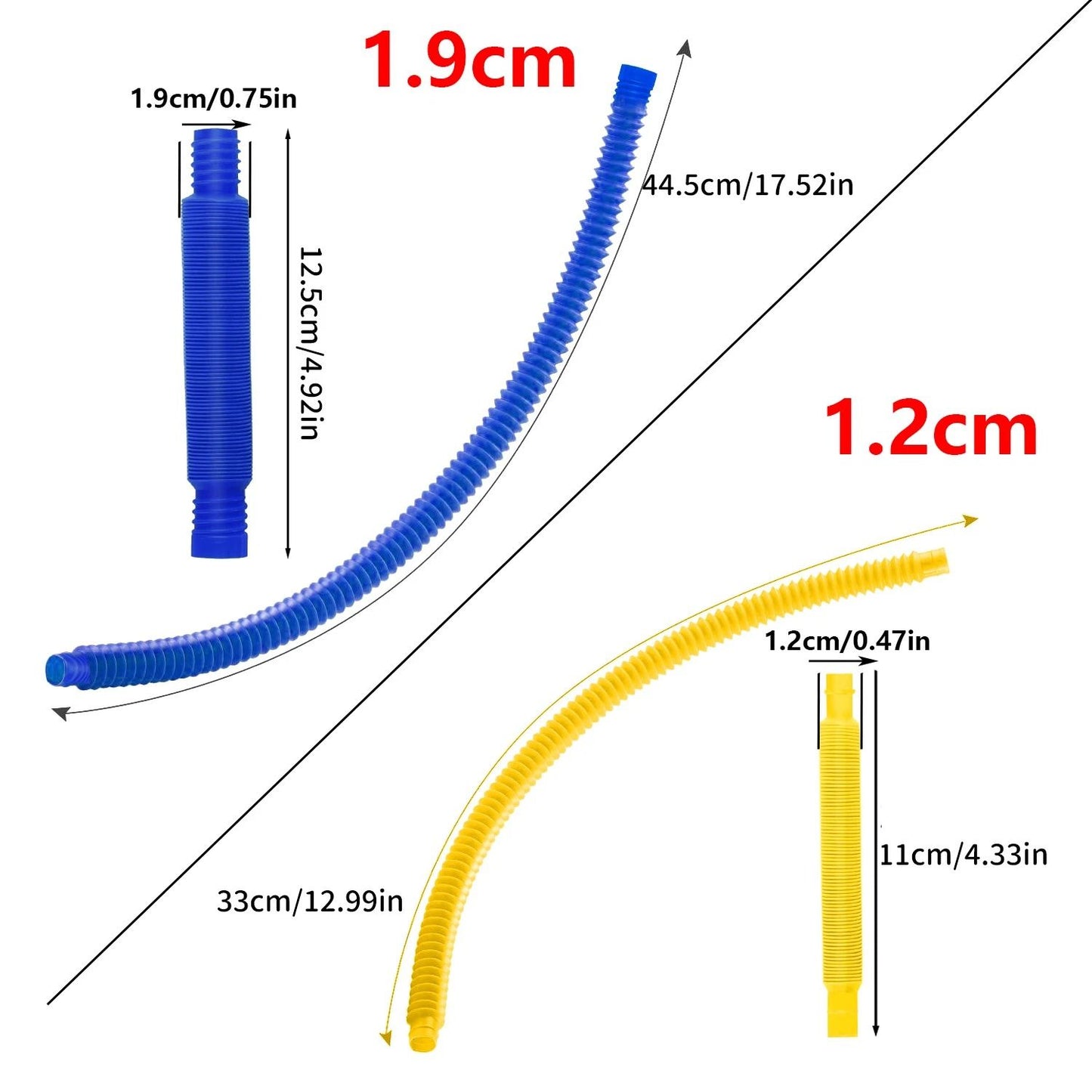 Colorful Telescopic Pop Tube Fidget Toy Set